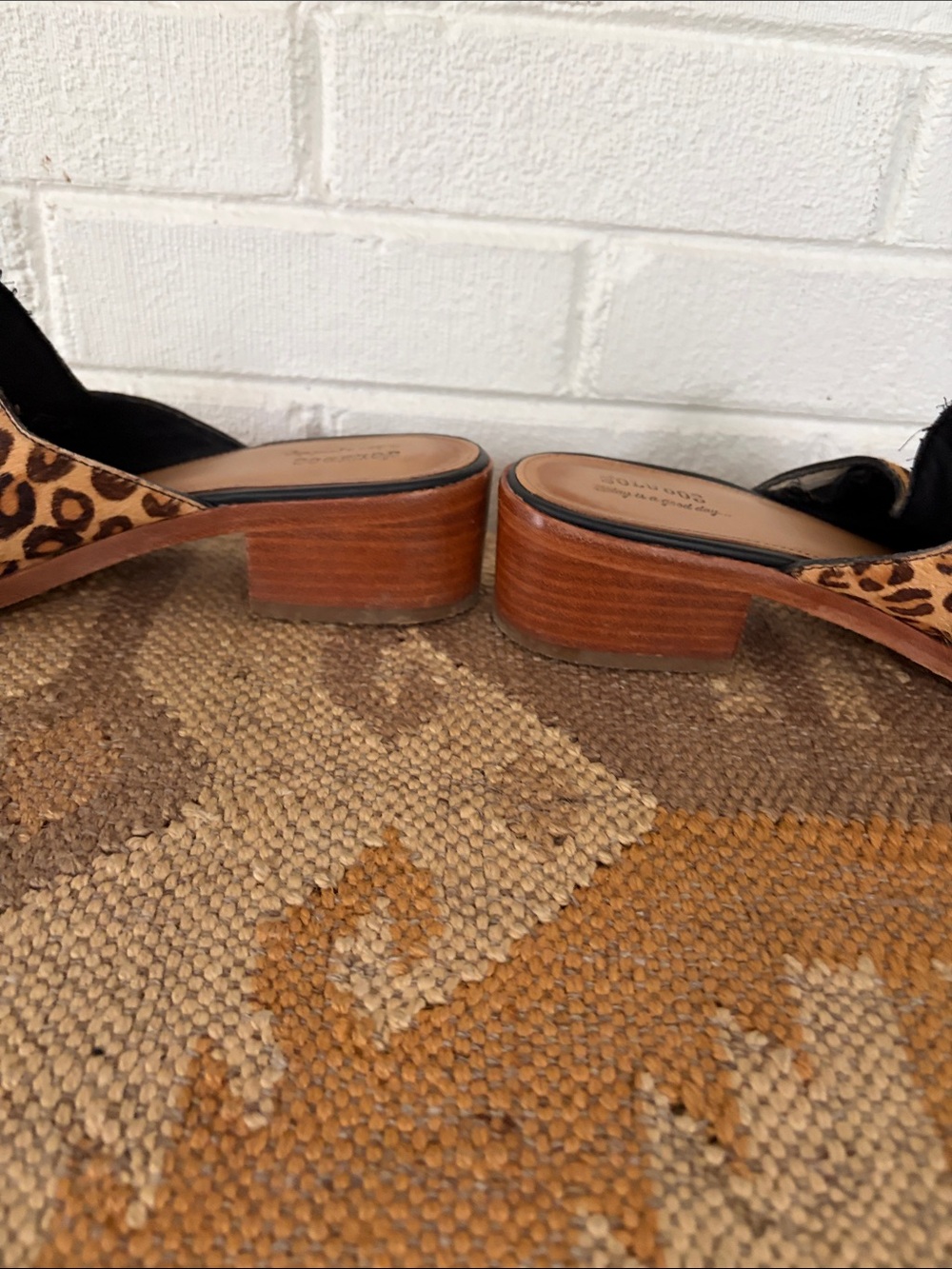 Soludos leopard calf mules - Picture 2 of 5